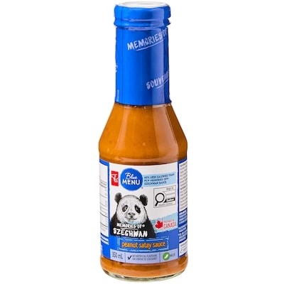 PC Blue Menu Memories of Szechwan Peanut Satay Sauce 350 ml, $1.43/100ml