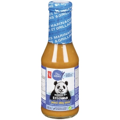 PC Menu Bleu Sauce satay aux arachides Souvenirs de Szechwan, douce 350 ml, 1,51 $/100ml
