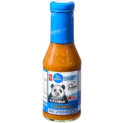 PC Menu Bleu Sauce satay aux arachides Souvenirs de Szechwan  350 ml, 1,71 $/100ml