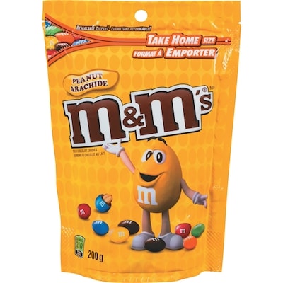 M&M's Peanut Milk Chocolate Candies, Sharing Bag 200 g, $2.50/100g