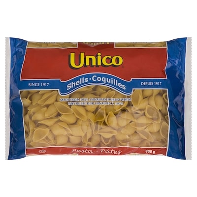 Unico Pasta, Shells 900 g, $0.33/100g