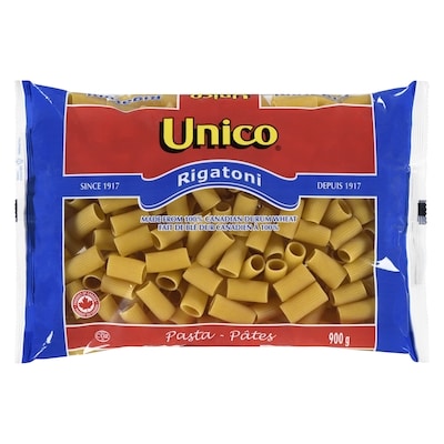 Unico Pasta, Rigatoni 900 g, $0.33/100g