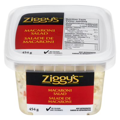 Ziggy's Macaroni Salad 454 g, $0.77/100g