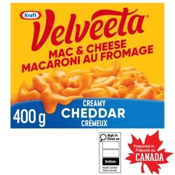 Kraft Macaroni et fromage Deluxe Cheddar original 400 g, 1,50 $/100g