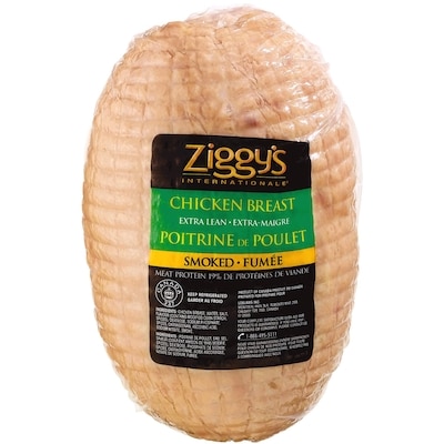 Ziggy’s Poulet cuit extra-maigre (tranché mince) 14,97 $/1kg 6,79 $/1lb