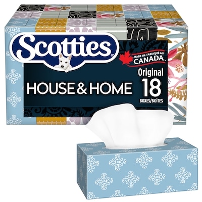 Scotties Papiers-mouchoirs emballage multiple, 18 boîtes, 126 feuilles chacune 1 ea, 1,33 $/1ch