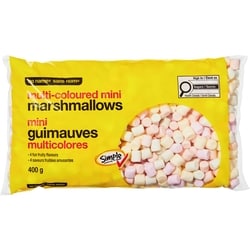 No Name Multi-Coloured Mini Marshmallows 400 g, $0.70/100g