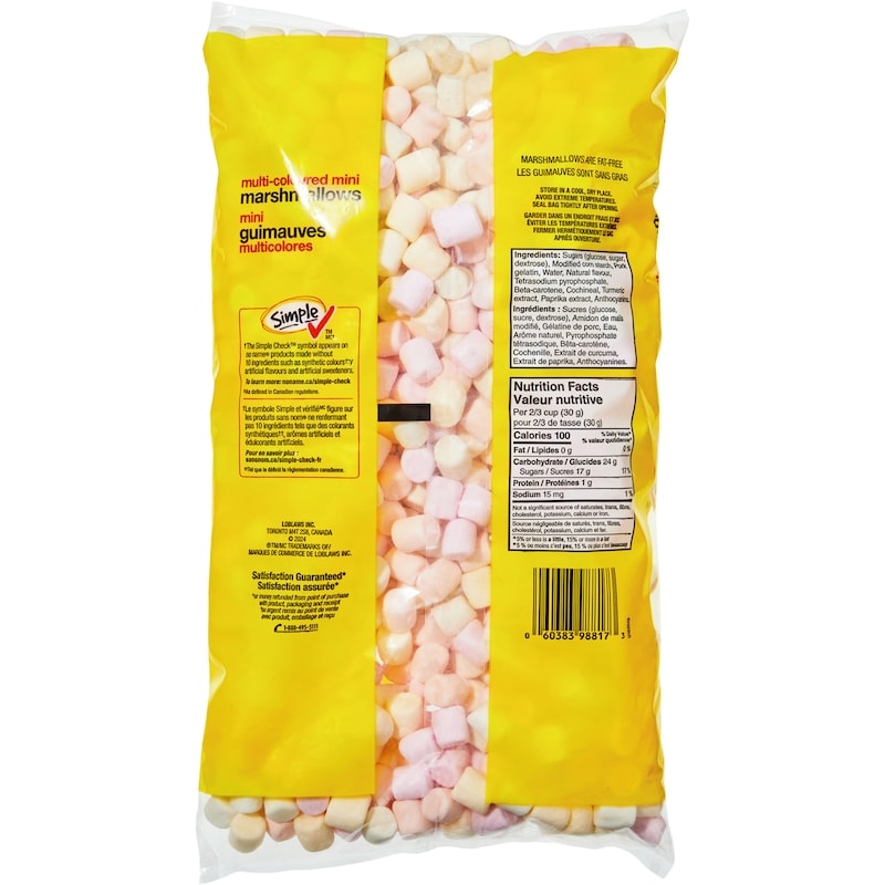 Multi-Coloured Mini Marshmallows