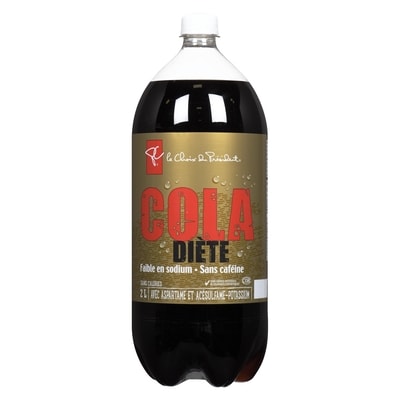 le Choix du Président Cola diète faible en sodium et sans caféine 2 l, 0,09 $/100ml