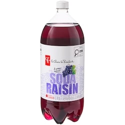 le Choix du Président Soda raisin 2 l, 0,08 $/100ml