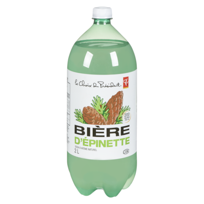 le Choix du Président Soda bière d'épinette  2 l, 0,07 $/100ml