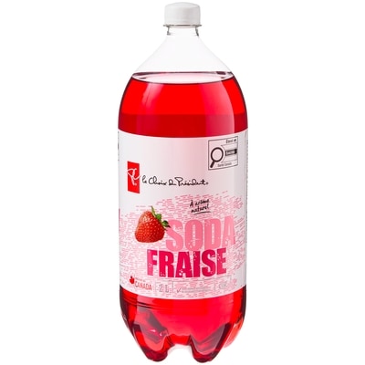 le Choix du Président Soda à la fraise 2 l, 0,08 $/100ml