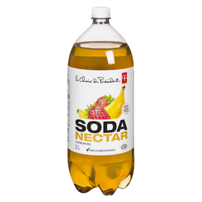 le Choix du Président Soda nectar 2 l, 0,07 $/100ml