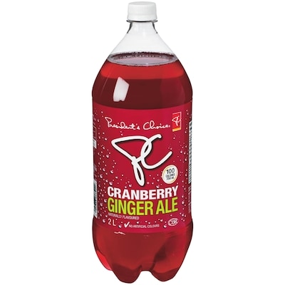 President's Choice Cranberry Ginger Ale 2 l, $0.10/100ml