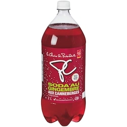 le Choix du Président Soda au gingembre aux canneberges 2 l, 0,08 $/100ml