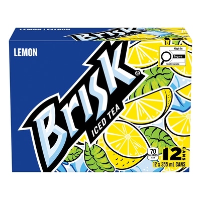 Brisk Lemon Iced Tea     12x355.0 ml, $0.21/100ml