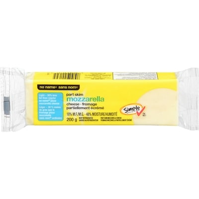 Sans Nom Fromage mozzarella partiellement écrémé 200 g, 1,50 $/100g