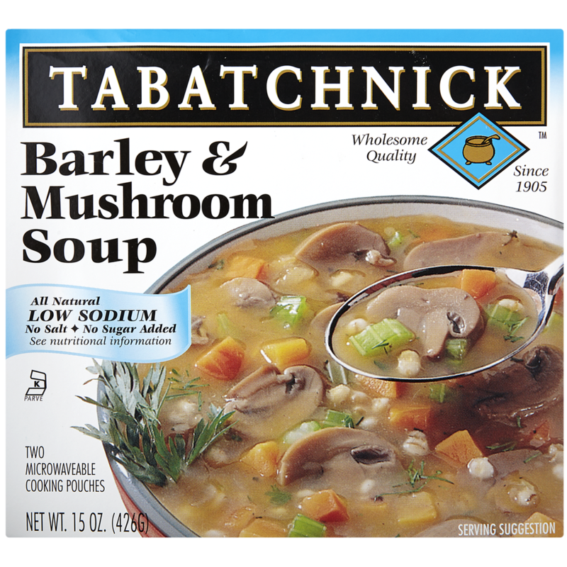 No Salt Barley & Mushroom Soup