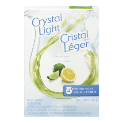 Crystal Light Pitcher Packs, Lemon Lime 46.4 g, $9.68/100g