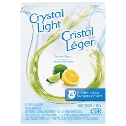 Crystal Light Pitcher Packs, Lemon Lime 46.4 g, $9.68/100g