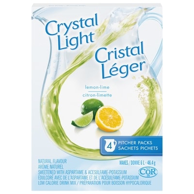 Crystal Light Pitcher Packs, Lemon Lime 46.4 g, $9.68/100g