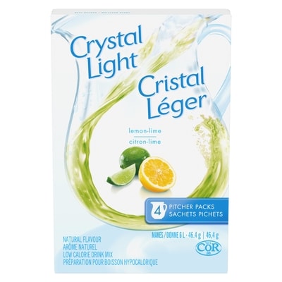 Crystal Light Pitcher Packs, Lemon Lime 46.4 g, $9.68/100g