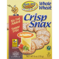Kosher Crisp Snax, Whole Wheat Sesame