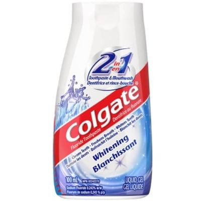 Colgate Liquid Gel 2-in-1 Whitening Toothpaste and Mouthwash 100 ml, $5.29/100ml