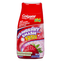Colgate Dentifrice Et Rince-Bouche 2 En 1 Pour Enfants En Gel Liquide Strawberry Smash 100 ml, 4,00 $/100ml