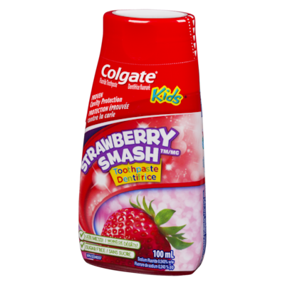 Dentifrice Et Rince-Bouche 2 En 1 Pour Enfants En Gel Liquide Strawberry Smash