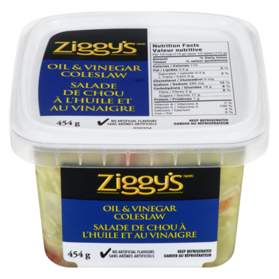 Ziggy's Oil and Vinegar Coleslaw 454 g, $0.88/100g