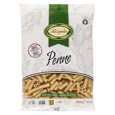 Rizopia Pasta Brown Rice Penne 454 g, $0.77/100g