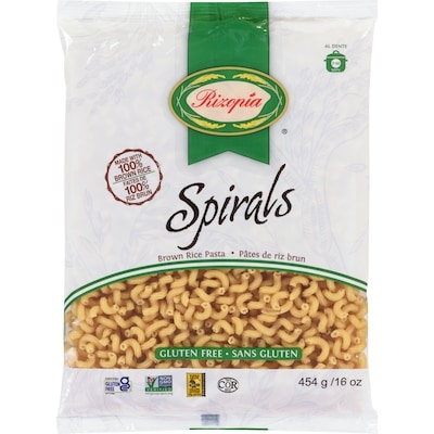 Rizopia Spirales de riz brun 454 g, 0,66 $/100g