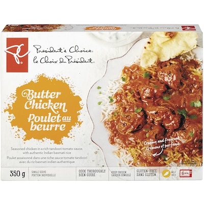 President's Choice Butter Chicken 350 g, $1.57/100g