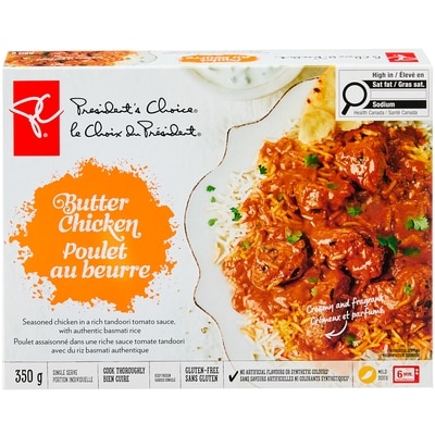 President's Choice Butter Chicken 350 g, $1.43/100g