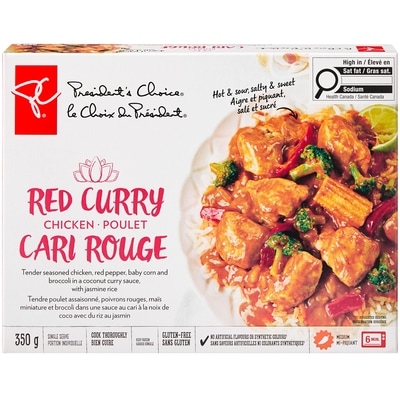President's Choice Red Curry Chicken 350 g, $1.57/100g