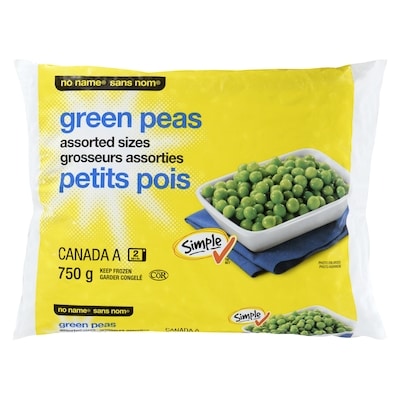 Sans Nom Petits pois 750 g, 0,40 $/100g