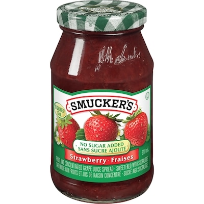 Smucker’s tartinade de fraises sans sucre 310 ml, 2,58 $/100ml