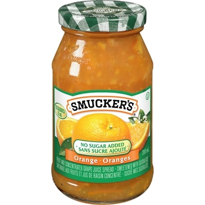 Smucker’s tartinade d'oranges sans sucre 310 ml, 2,58 $/100ml