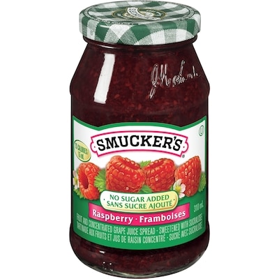 Smucker’s tartinade de framboises sans sucre 310 ml, 2,58 $/100ml