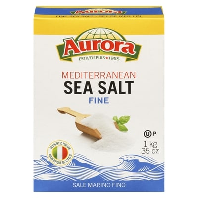Aurora Mediterranean Seas Salts, Fine 1 kg, $0.18/100g