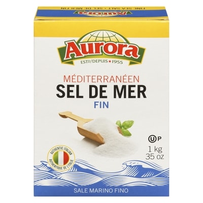 Aurora Sel de mer fin 1 kg, 0,20 $/100g