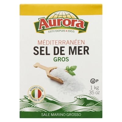 Sel de mer, grains grossiers