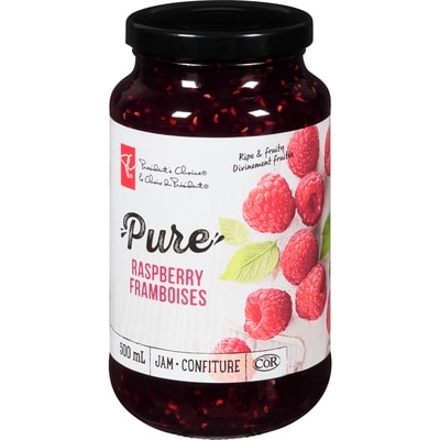 le Choix du Président Confiture aux framboises Pure 500 ml, 1,50 $/100ml