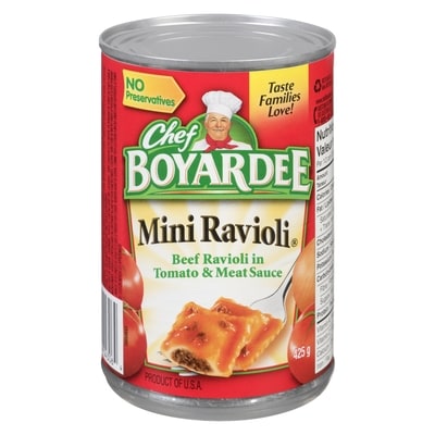 Chef Boyardee Mini, Beef Ravioli 425 g, $0.41/100g
