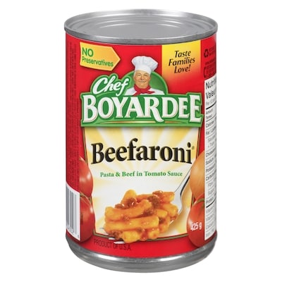 Chef Boyardee Beefaroni 425 g, $0.41/100g