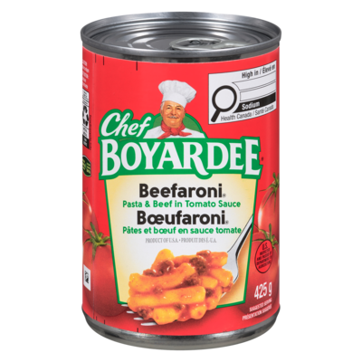 Chef Boyardee Beefaroni 425 g, $0.52/100g