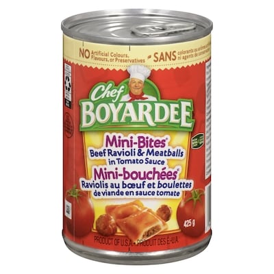 Chef Boyardee Mini bouchées 425 g, 0,77 $/100g