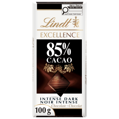 Lindt EXCELLENCE 85% Cacao Dark Chocolate Bar 100 g, $5.99/100g
