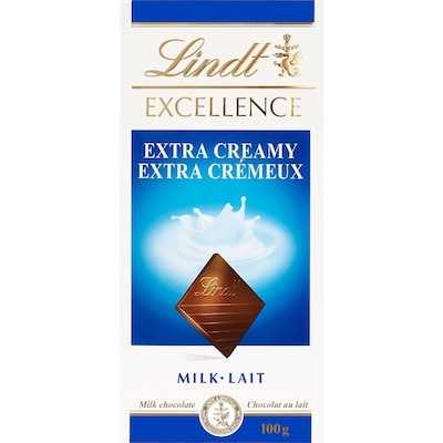 Lindt EXCELLENCE Extra Creamy Milk Chocolate Bar 100 g, $5.99/100g